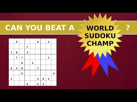 Can You Beat a World Sudoku Champion?