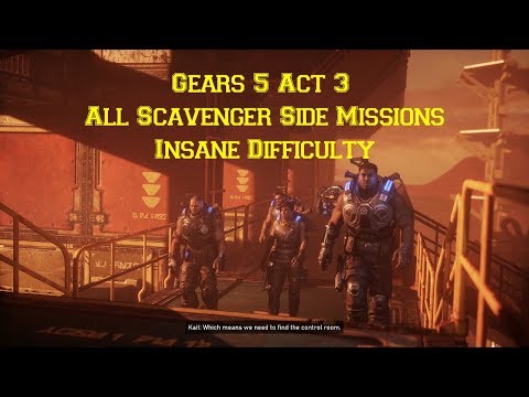 Gears 5 Act 3 All Scavenger Side Missions Insane Difficulty