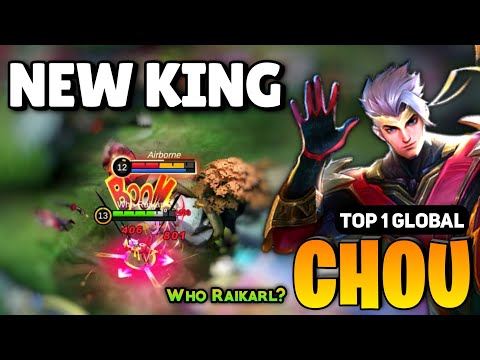 NEW KING! Chou Best Build 2023 [ Chou Top 1 Global Gameplay ] By Who Raikarl?- Mobile Legends