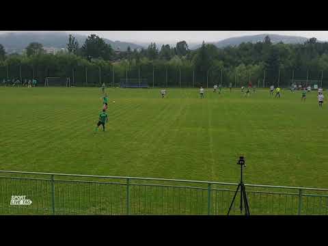 Bramki ze sparingu Juniorów Starszych Okocimskiego z LKS Mordarka