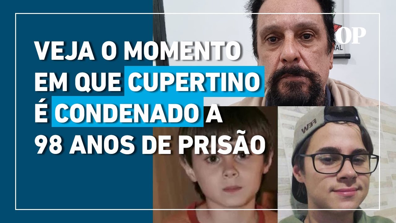 Veja o momento em que Paulo Cupertino é condenado a 98 anos de prisão