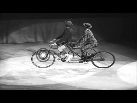 Skaters' dance and various performances featured in New York Ice Follies at the M...HD Stock Footage