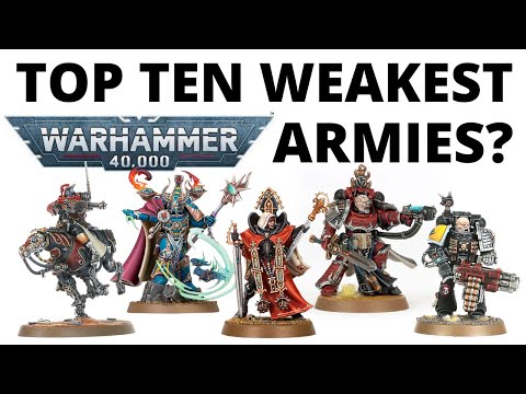 Top Ten Weakest Armies in Warhammer 40K 2023 - Win Rates and Why They're Struggling!