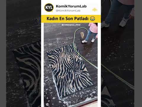 Halıyı Temizlerken Çıldırdı 😂