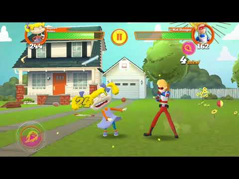 Super brawl nicktoons playthrough angelica vs rocco