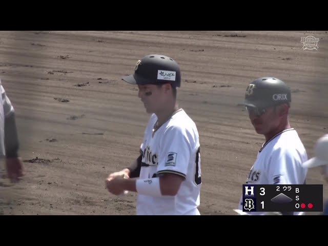 【ファーム】バファローズ・河野聡太 初球を狙ってタイムリーヒットを放ち点差を縮める!! 2025年4月29日 オリックス・バファローズ 対 くふうハヤテベンチャーズ静岡