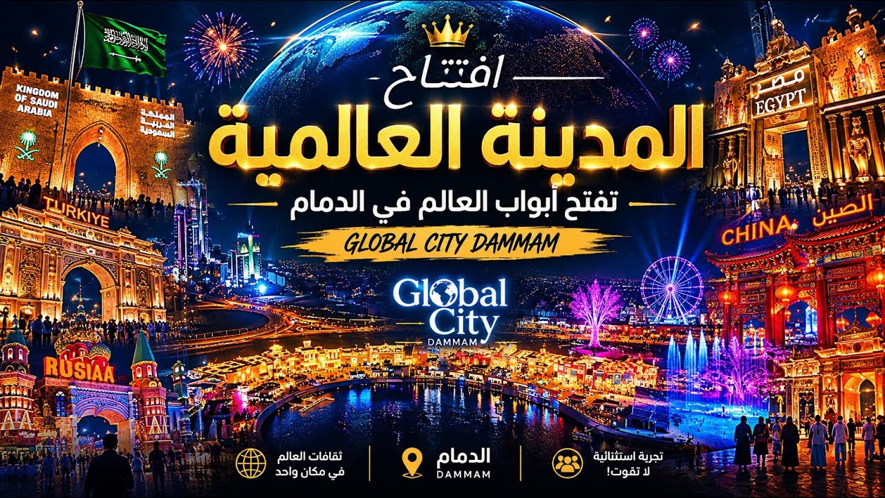 افتتاح المدينة العالمية بالدمام