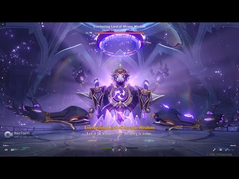 Raiden Shogun vs. Scaramouche Boss No damage 1v1 (kinda)