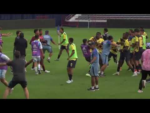 ¿Qué pasó? Pelea masiva en el amistoso Sub-16 entre Argentina y Ecuador
