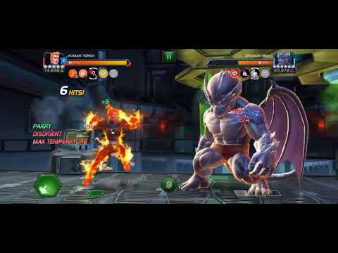 MCOC 5* Human Torch vs Dragon Man (Uncollected - Speed kill)
