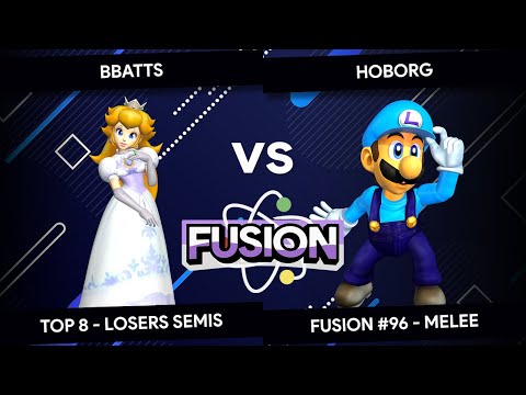 Fusion #96 - Melee - Bbatts (Peach) vs HOBORG (Luigi) - Top 8 - Losers Semis