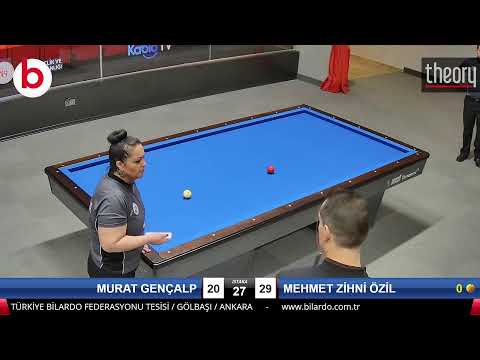 MURAT GENÇALP & MEHMET ZİHNİ ÖZİL Bilardo Maçı - 2022 ERKEKLER 1.ETAP-3.TUR