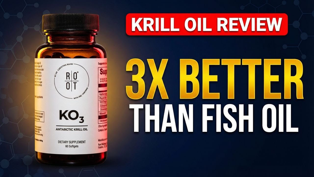 KO3 Krill Oil Review: 3X More Effective Than Fish Oil? (NKO® & Astaxanthin) Video
