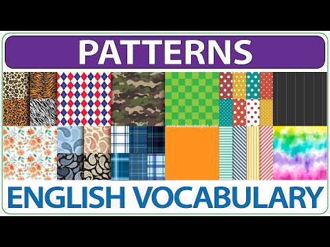 Patterns - English Vocabulary Lesson - Describing Clothes in English