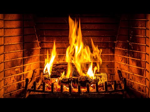 Fireplace (24 HOURS) ???? Burning Fireplace & Crackling Fire Sounds (NO Music)