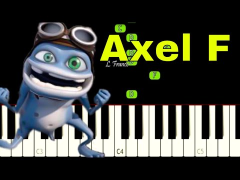 Crazy Frog - Axel F - EASY Piano Tutorial