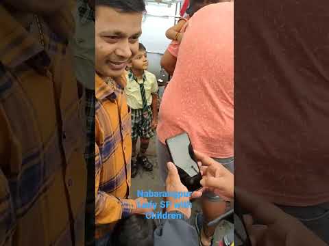 Nabarangpur Lady SP Ms. S. Susree, IPS With Children.