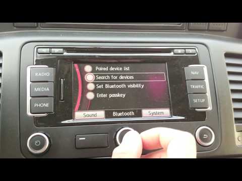 VW T5 RNS 315 bluetooth pairing