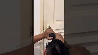 When all else failed to open a jammed door knob from outside..locksmith came to help!