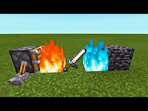 GamePlayShorts - How to make overpowered Fire Sword ??? #shorts #youtubeshorts #minecraft