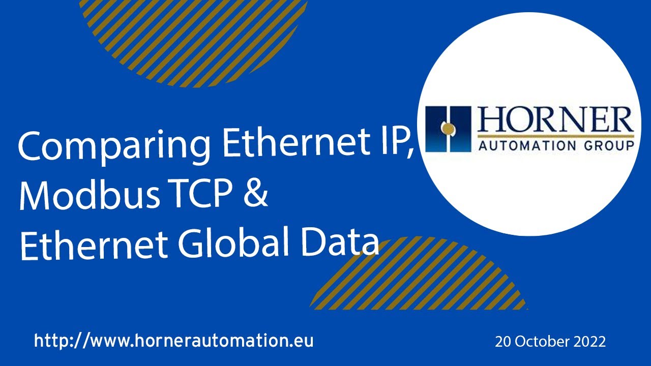 Comparing Ethernet IP, Modbus TCP & Ethernet Global Data