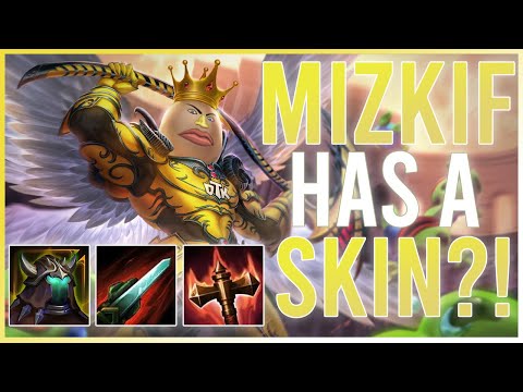 MIZKIF HAS A THANATOS SKIN IN SMITE?! - Grandmasters Ranked Solo Conquest Season 9