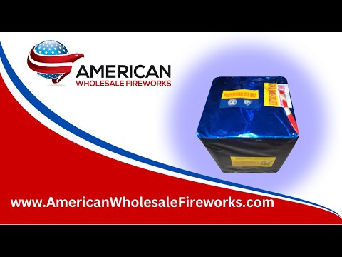 Cake - 49s S Shape Blue Tail Spit Color Falling Leaves ...Available at American Wholesale Fireworks!