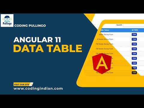 Angular 11 Data Table Integration | codingindian.com
