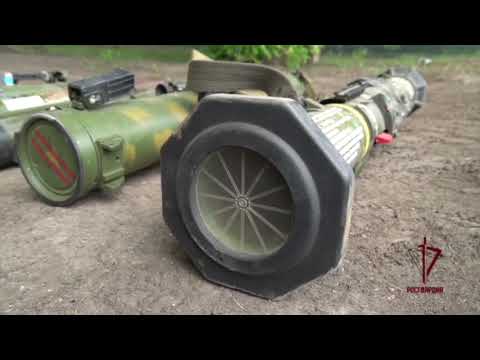 Russian forces captured caches of weapons in Kharkiv region. | Ukraine war footage