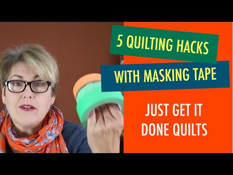 Quilting - 5 Sewing Hacks with Masking Tape