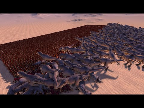 300 T-REX vs 10.000 SPARTANS | UEBS