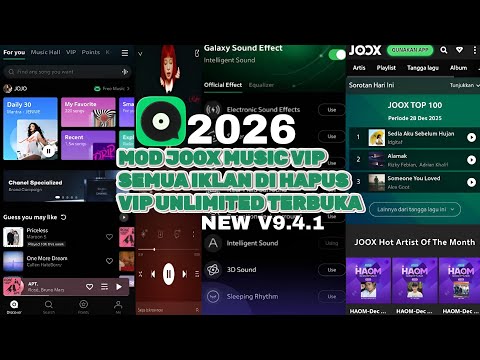 JOOX MUSIC VIP update terbaru 2026 putar lagu trendi seluruh dunia gratis tanpa batas