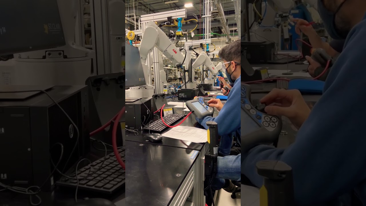 Accurate TCP on an ABB robot 😲 #abbrobotics #automation #industry #robotics