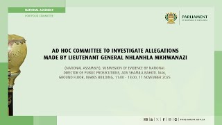 Download lagu Ad Hoc Committee Investigate Allegations by Lieutenant General Nhlanhla Mkhwanazi, 11 November 2025 mp3 Download lagu Ad Hoc Committee Investigate Allegations by Lieutenant General Nhlanhla Mkhwanazi, 11 November 2025 mp3