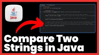 How to Compare Two Strings in Java | FULL GUIDE