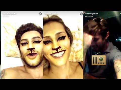 Snaps do Renan do BBB com mulher misteriosa