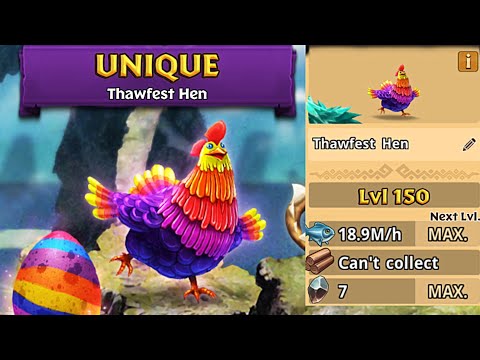 Thawfest Han Max Level 150 Titan Mode - Unique Chicken - Dragons:Rise of Berk