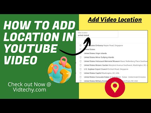 como adicionar localização em vídeo do youtube