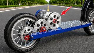 Even NASA Professors Had to Learn This from Me! Turn a Bicycle into a Chainless Scooter.