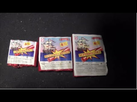 1998er WECO / CORSAIR Böller Vergleich: A Böller, D Böller, Super Böller 1