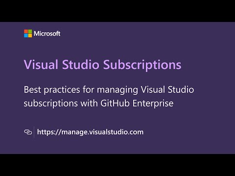Best practices for managing Visual Studio subscriptions with GitHub Enterprise