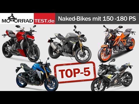 Top 5 Naked-Bikes mit 150 bis 180 PS im Vergleich