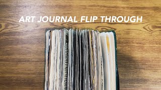 art journal flip through ☆ no talking (real time page flip asmr with soft music)