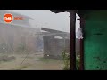 Heavy downpour and thunderstorm lash the Wangoi area leaving several houses damaged on Wednesday