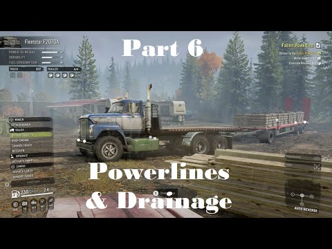 Snowrunner Part 6 Repair the Powerline and Drainage Pumps Xbox One Gameplay/Walkthrough/Lets Play
