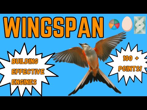 Wingspan Strategy: How To Play and Build Effective Engines. 100+ Points!