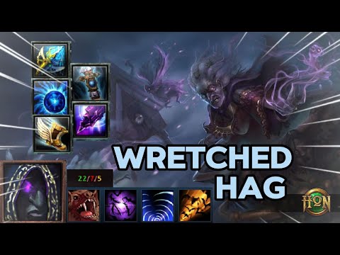 HON - HOW TO PLAY -WRETCHED HAG - GAMEPLAY- FOREST OF  CALDAVAR - HON PLAYS 2024 - HEROES OF NEWERTH