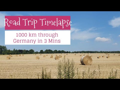 Road Trip Time-lapse 🚗 // Driving 1000 km Through Germany // Discover the World