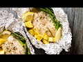 15 minute Foil Baked Garlic Butter White Fish