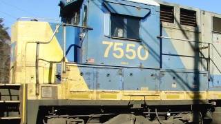 preview picture of video 'CSX L034-23 on Thanksgiving Day'